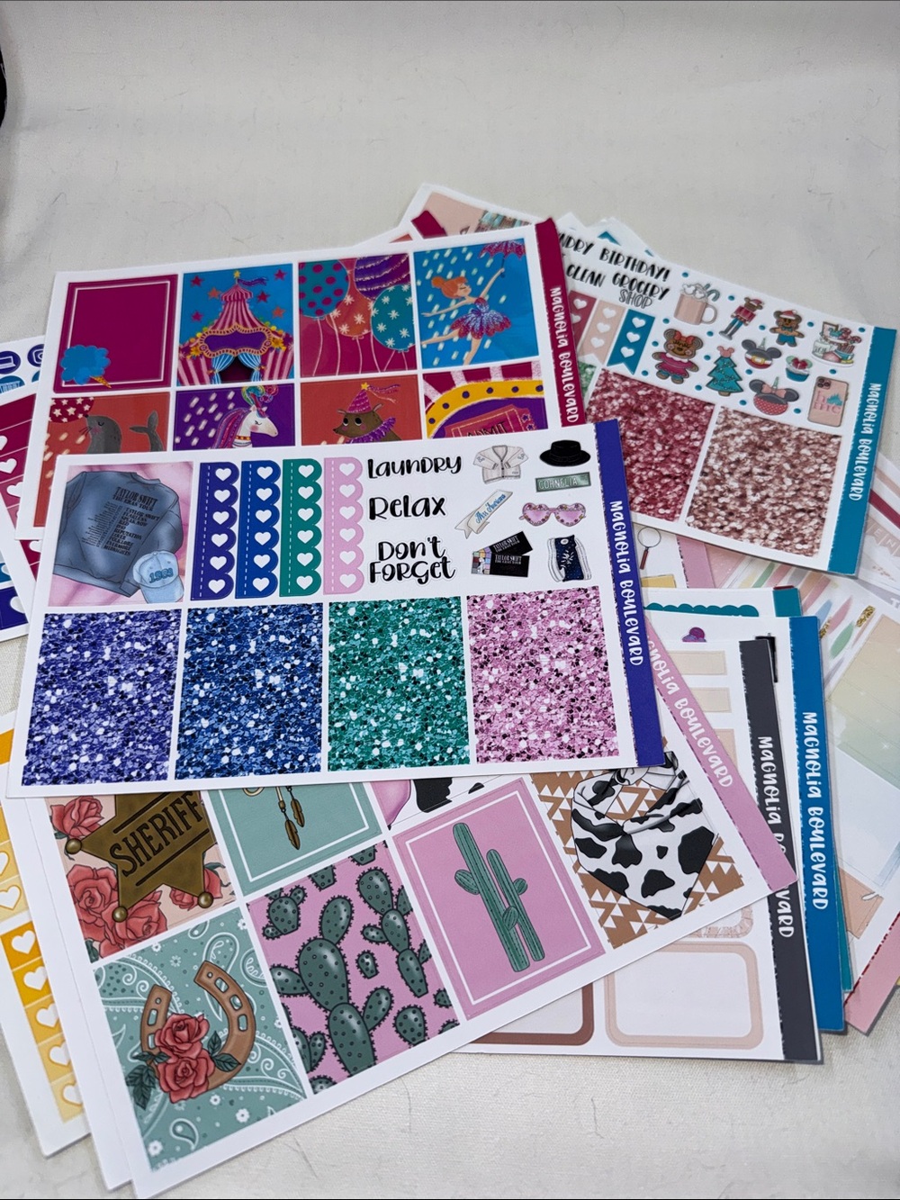 Magnolia Blvd Destash Various Kits Planner Stickers Stationary